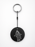 Porte-clé Christ — Aluminium Anodisé Noir